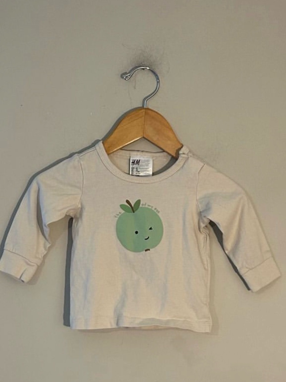 $7 ADD ON H&M Shirt Baby APPLE OF‎ MY EYE Top 0-3M 3-6M Zara Baby Gap Old Navy